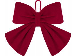 Dekoračná mašľa Rich Red Bow 14x12,5 cm - červená