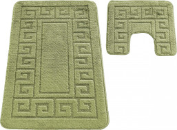Súprava kúpeľňových predložiek s výrezom TÁŇA - greek - zelená