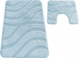 Súprava kúpeľňových predložiek s výrezom TÁŇA - symphony - svetlo modrá