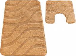 Súprava kúpeľňových predložiek s výrezom TÁŇA - symphony - lososová