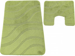 Súprava kúpeľňových predložiek s výrezom TÁŇA - symphony - zelená