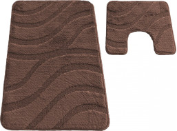 Súprava kúpeľňových predložiek s výrezom TÁŇA - symphony - hnedá