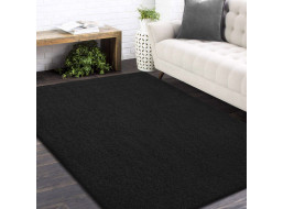 Moderný koberec SHAGGY CAMIL - čierny, 200x290 cm
