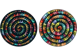 CURIOSI Obojstranné drevené puzzle Double: Stonožka 324 dielikov