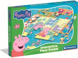 CLEMENTONI Podlahové puzzle s interaktívnym perom Prasiatko Peppa 24 dielikov