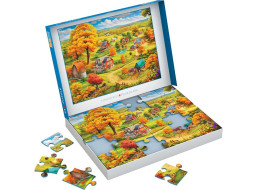 EUROGRAPHICS Puzzle Connecting Pieces: Pokojný život 24 dielikov