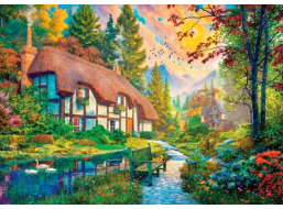 DINO Puzzle Domček pri rieke 2000 dielikov