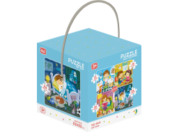 DODO Puzzle Môj deň 4v1 (12,16,20,24 dielikov)