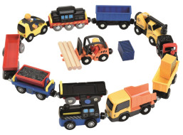 2Kids Toys Sada vozidiel k vláčikodráhe