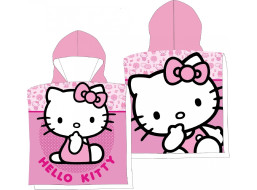 Detská rýchloschnúca osuška s kapucňou HELLO KITTY 50x100 cm - ružová