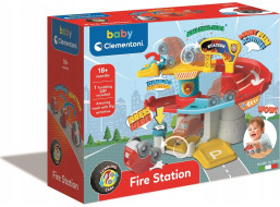 CLEMENTONI BABY Autogaráž Tumbling Cars: Hasičská stanica