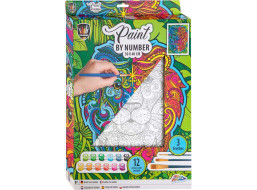 GRAFIX Maľovanie podľa čísel: Lev, plátno na ráme 30x40cm