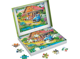 EUROGRAPHICS Puzzle Connecting Pieces: Dedinský obchodík 48 dielikov