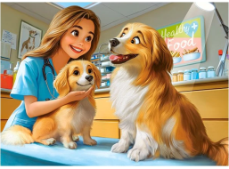 CASTORLAND Puzzle Psíci u veterinára 120 dielikov