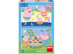 DINO Puzzle Peppa Pig: Na dovolenke 2x48 dielikov