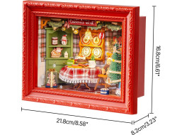 ROBOTIME Rolife DIY 3D drevené puzzle Štedrovečerná večera s LED osvetlením 125 dielikov