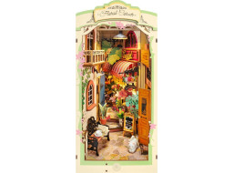 ROBOTIME Rolife DIY 3D Zarážka na knihy: Kvetinárstvo s LED osvetlením 164 dielikov