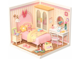 ROBOTIME Rolife DIY House: Spálňa s LED osvetlením 105 dielikov