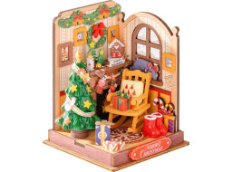 ROBOTIME Rolife DIY House: Vianoce pri krbe 73 dielikov