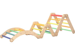 BusyKids Veľká skladacia lezecká zostava dúhová
