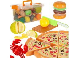 Potraviny na krájanie - zelenina, ovocie, pizza - 36 prvkov