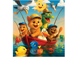 WOODEN CITY Drevené puzzle Rybárčenie 20 dielikov