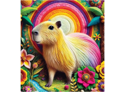 WOODEN CITY Drevené puzzle Kapybara 20 dielikov