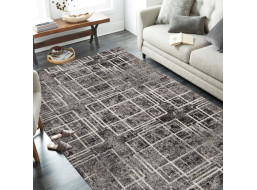 Kusový koberec PANNE cross - odtiene šedej, 160x220 cm