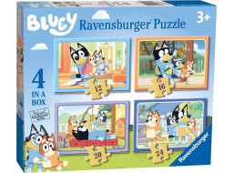 RAVENSBURGER Puzzle Bluey 4v1 (12,16,20,24 dielikov)
