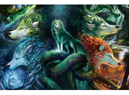 RAVENSBURGER Puzzle Mystickí vlci 7000 dielikov