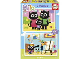 EDUCA Puzzle Milo 2x48 dielikov