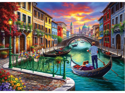 ANATOLIAN Puzzle Čierna gondola XL 700 dielikov