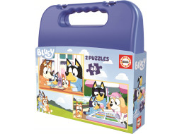 EDUCA Puzzle v kufríku Bluey 2v1 (48 dielikov)