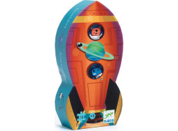 DJECO Puzzle Vesmírna raketa 16 dielikov