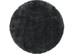 Kusový koberec Fluffy Shaggy 3500 grey circl, priemer 80 cm