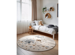 Detský kusový koberec Villeroy & Boch Boho Kids 106303 Cream Multicolor kruh