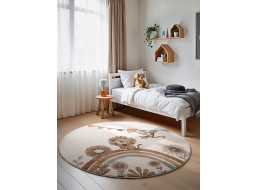 Detský kusový koberec Villeroy & Boch Boho Kids 106307 Cream Multicolor kruh