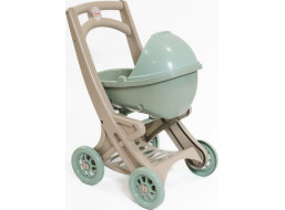 DOLONI Kočík pre bábiky Pipe EKO zelenobéžový