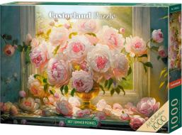 CASTORLAND Puzzle Art Collection: Letné pivonky 1000 dielikov
