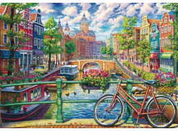 SCHMIDT Puzzle Kúzlo amsterdamského kanála 1000 dielikov