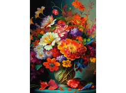 DINO Puzzle Kvety vo váze 1000 dielikov