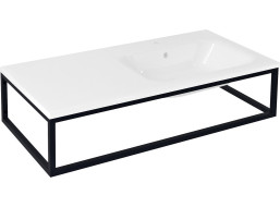 Sapho SKA konzola pod umývadlo/dosku 100x22x51cm, čierna mat SKA810