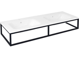 Sapho SKA konzola pod umývadlo/dosku 140x22x51cm, čierna mat SKA840