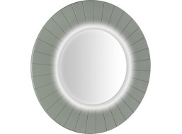 Sapho LUMIRO STRIP okrúhle zrkadlo s LED osvetlením v ráme ø 75cm, verde LR750-4444S