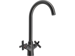 Sapho XELLA stojanková drezová batéria, gun metal XE603GM