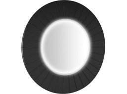 Sapho LUMIRO STRIP okrúhle zrkadlo s LED osvetlením v ráme ø 75cm, carina LR750-4141S