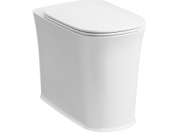 Kerasan THE NEW YORKER WC misa stojaca pre vysokú nádržku, 36, 5x60cm, spodný/zadný odpad, biela 561801-1