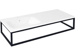 Sapho SKA konzola pod umývadlo/dosku 119, 7x22x51cm, čierna mat SKA820