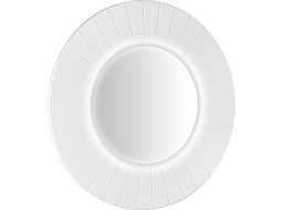 Sapho LUMIRO STRIP okrúhle zrkadlo s LED osvetlením v ráme ø 75cm, biela mat LR750-3131S