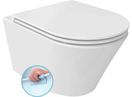 Sapho PACO SHORT závesná WC misa, Rimless, 36x47, 5cm, biela PZ1012SH